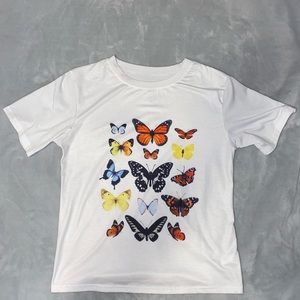 shein butterfly tee
